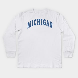 Michigan Capital Kids Long Sleeve T-Shirt